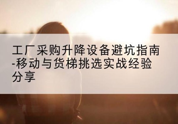 宜昌移动式升降机怎么选-工厂采购升降设备避坑指南-移动与货梯挑选实战经验分享